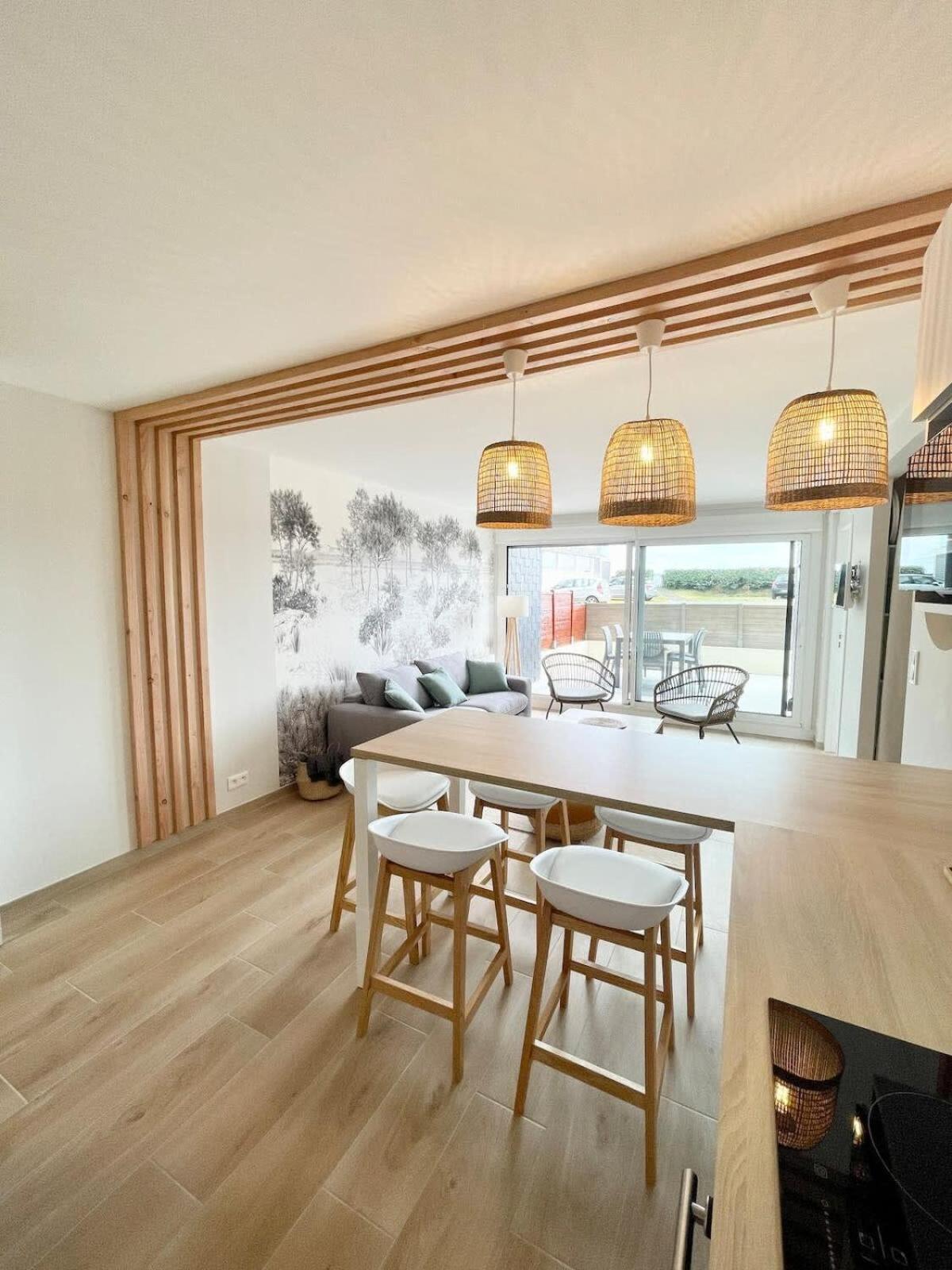 T3 Neuf Archi Cocooning Terrasse Face A La Mer Ploemeur Exterior photo
